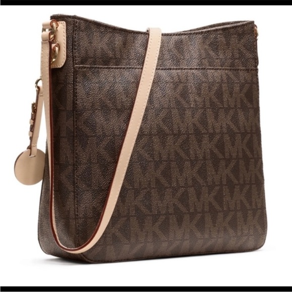 Michael Kors Monogram Coated Canvas Crossbody - Picture 2 of 3